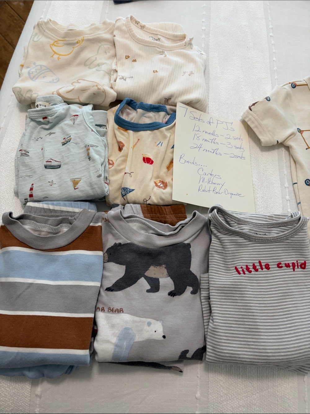 Carter's & Cloud Island Mixed Kids 12-24 month One-Piece and PJ Sets